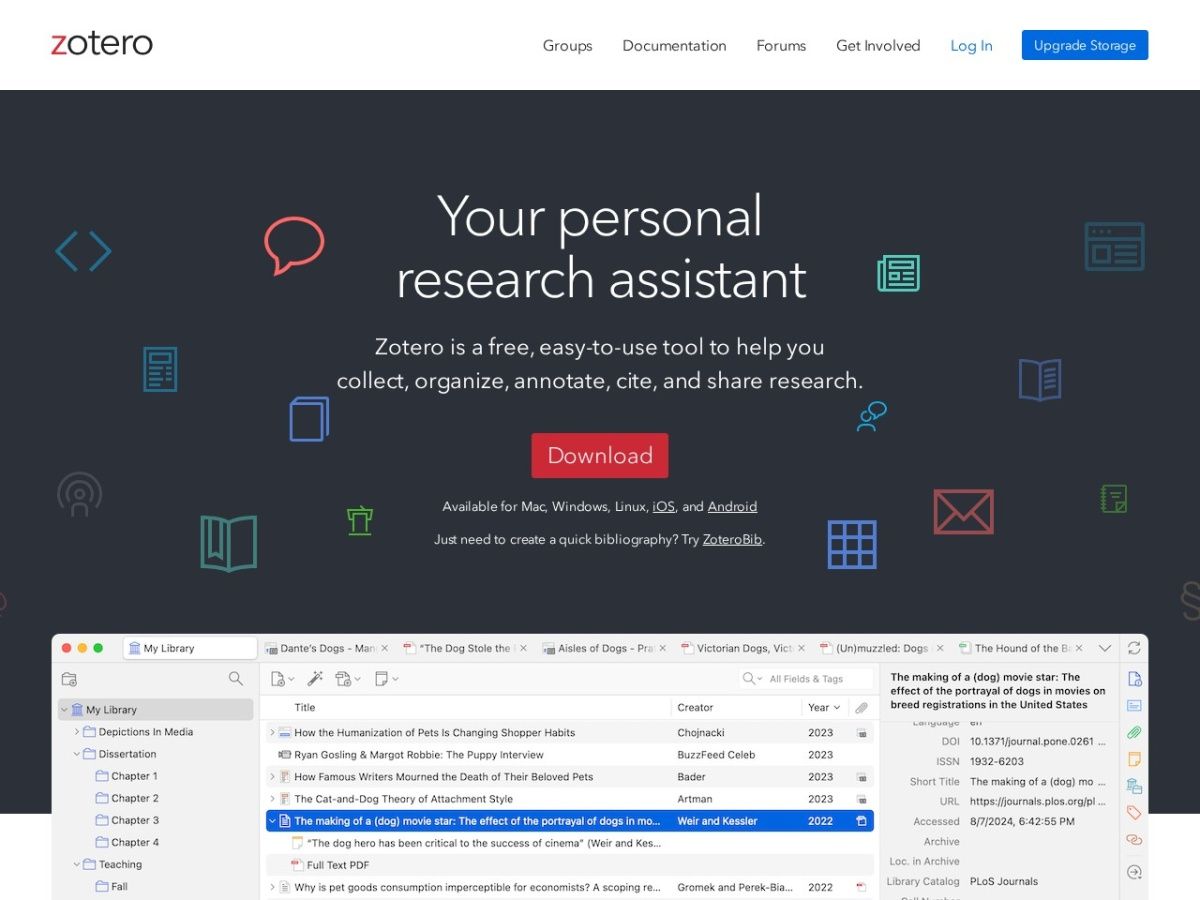 Zotero screenshot