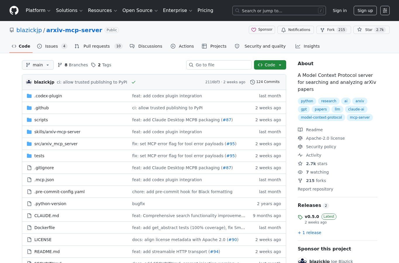 arxiv-mcp-server screenshot