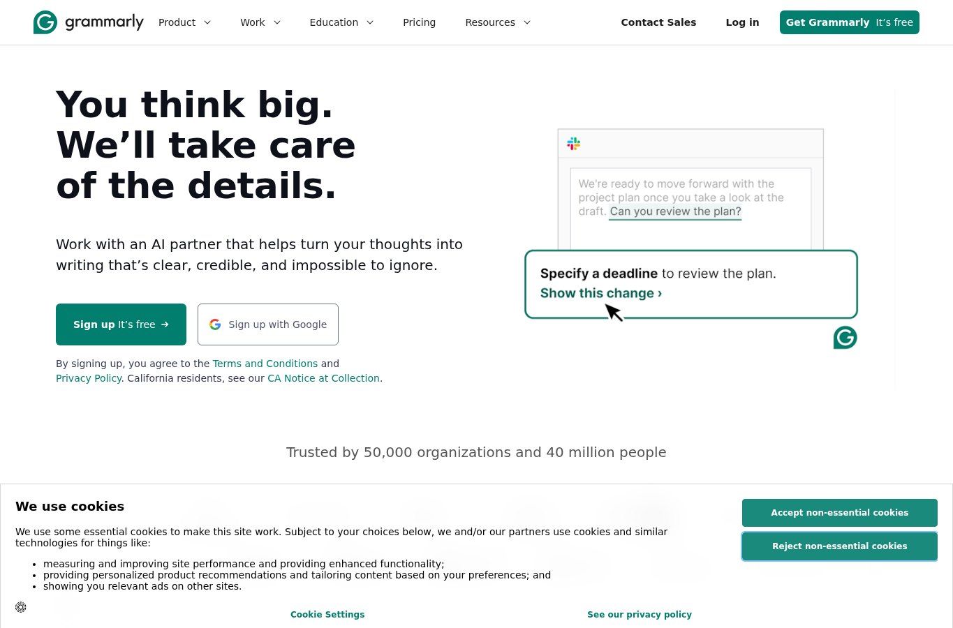 Grammarly screenshot