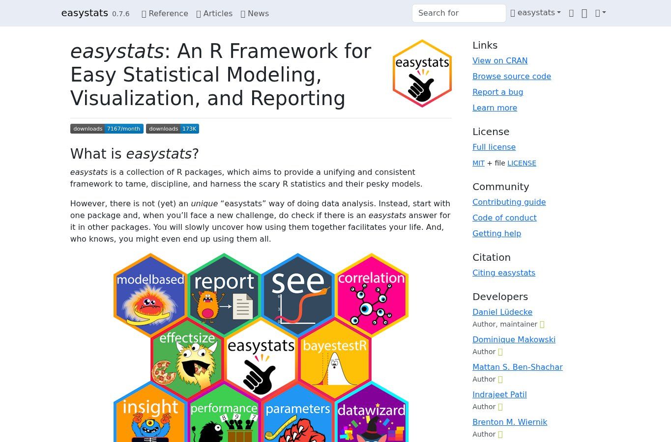 easystats 界面截图
