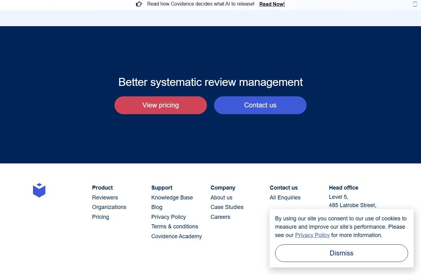 Covidence screenshot