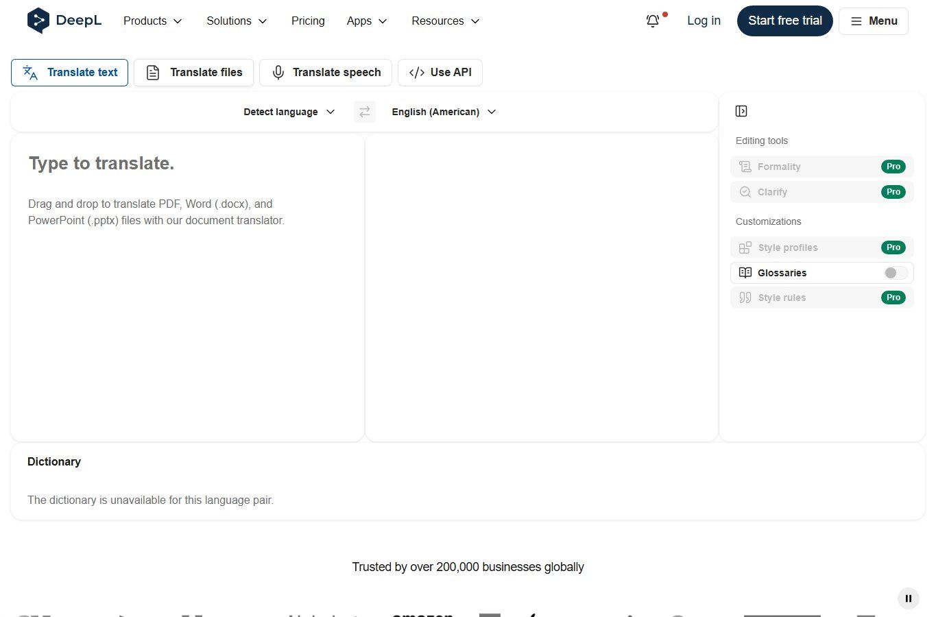 DeepL Translator screenshot