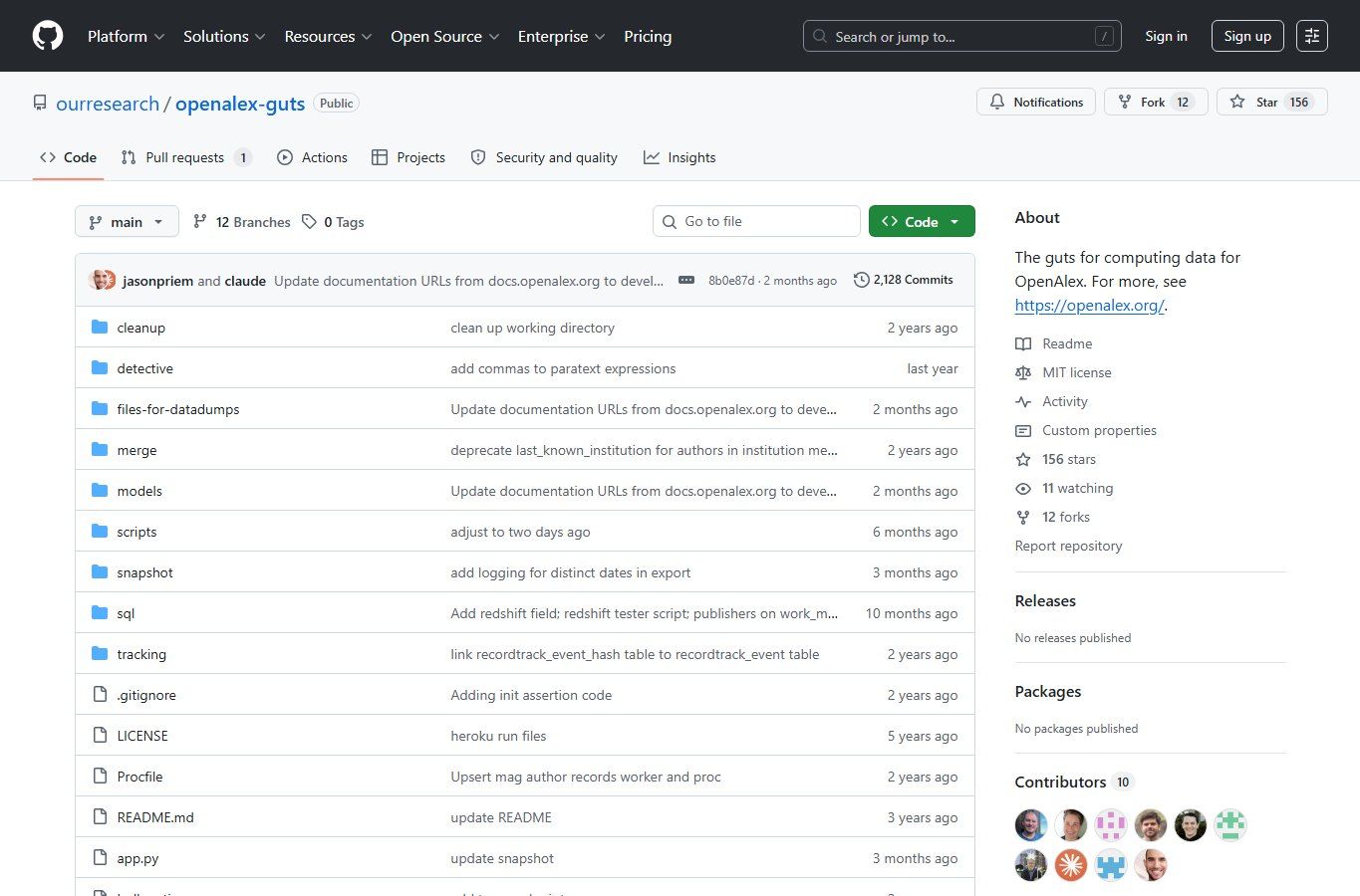 OpenAlex screenshot