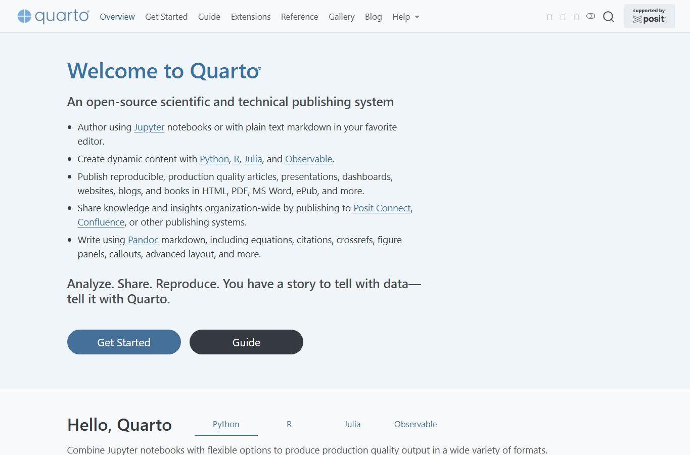 Quarto screenshot