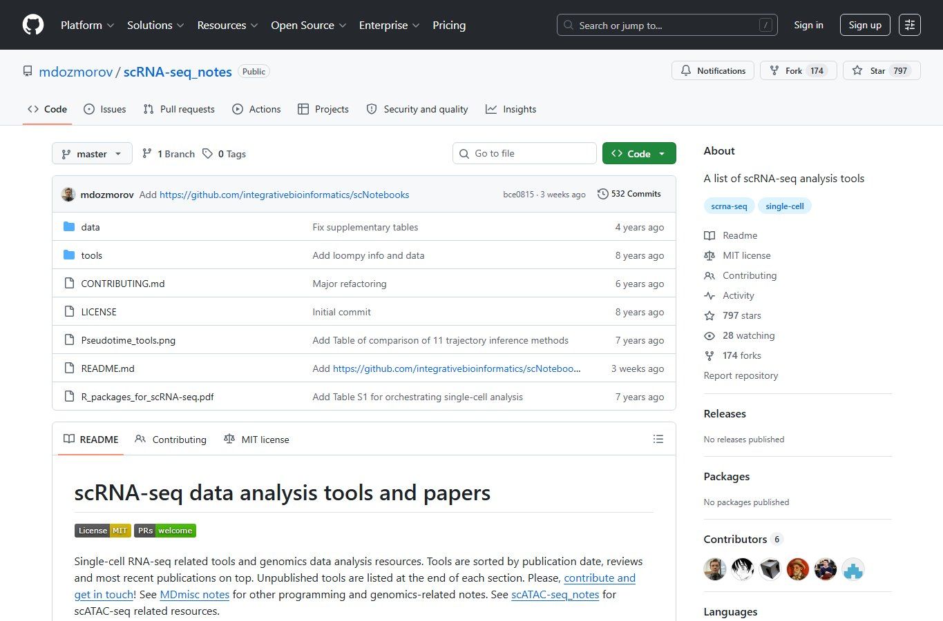 scRNA-seq_notes:单细胞分析工具与学习资料导航 screenshot